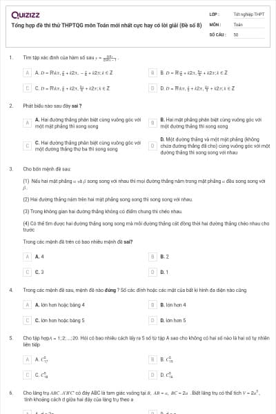 Tổng hợp đề thi thử THPTQG môn Toán mới nhất cực hay có lời giải (Đề số 8)