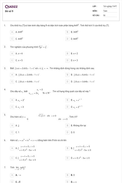 Đề số 9