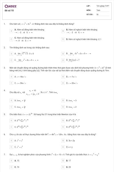 Đề số 10