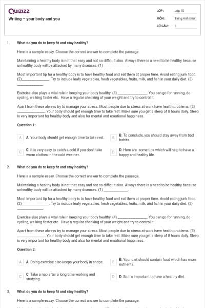Writing – your body and you