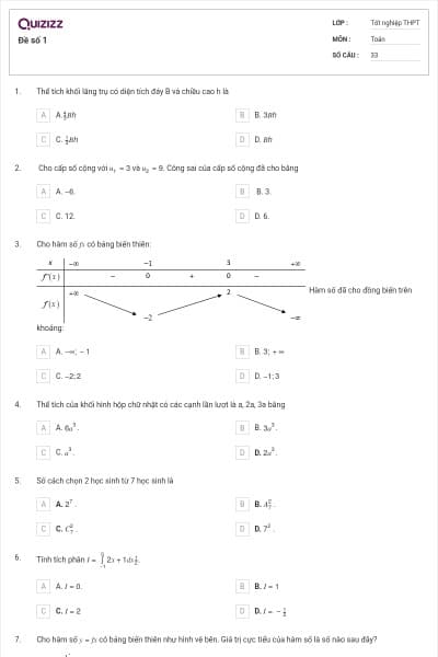 Đề số 1