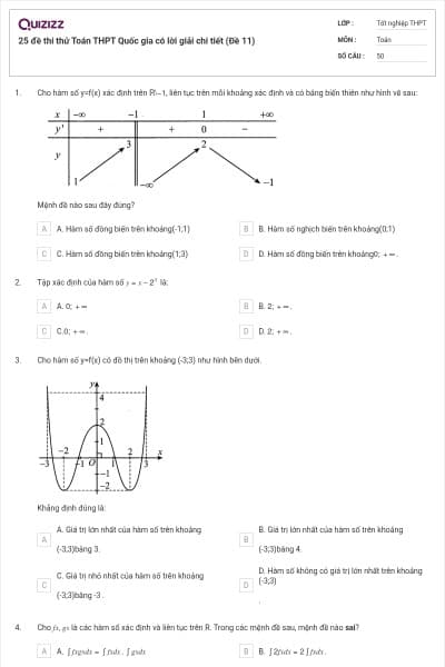 25 đề thi thử Toán THPT Quốc gia có lời giải chi tiết (Đề 11)