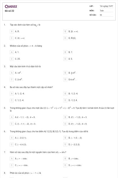 Đề số 22