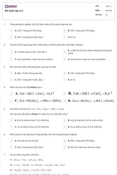 Bài luyện tập số 2